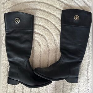 Tory Burch Black Riding Boots